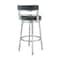 Armen Living Titana 26" Counter Height Swivel Blue Faux Leather and Brushed Stainless Steel Bar Stool 840254335189 - alternate 7